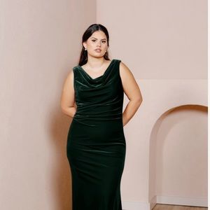 Revelry Green Velvet Size 10 Dress